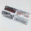 Customized Zinc Alloy Metal Chrome Enamel Paint Gelatin Sponge Car Emblem