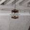 American small chandelier retro industrial style cafe hot pot restaurant farmhouse wooden pendant lights
