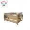 High efficiency stainless steel roller brush type vegetable potato skin peeler cleaning machine