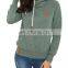 Hot Selling Women Sport Basics Pullover Sweatshirt Front Patch Pocket Cropped Hoodie ladies crop top hoodies