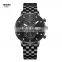 Shenzhen Nibosi 2531 Erkek Kol Saati Private Label Black Chronographe Watches for Men Original