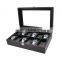 Wholesale luxury custom PU leather wooden watch packaging box  storage gift watch case