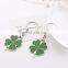 High Quality Green Leaf clover Keychain Fashion Creative Beautiful Four Leaf Clover Lucky Key Chain Jewelry