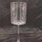 Transparent Clear Champagne Wine Drinking Water Glass Cup With Etched Line Design