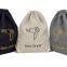 Off-the-shelf beige linen hair dryer storage bag Dust-proof bag Hotel general purpose hair dryer flannel bag drawstring bag