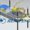 Modular Pontoon Crane Transportation Barge/Floating Working Platform Carrier/Cargo Deck Barge Support Crane Operate Dredging in Inland River Lake