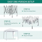 3*3m Pop-up Gazebo Outdoor Waterproof Metal Frame Easy Assemble Heavy Duty Sunshade Portable Party Tent Camping And Wedding Use