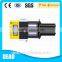 Double pillar extrusion screen changer for filtration