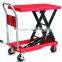 CE hydraulic hand double scissors lift table truck