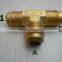 Brass 3 way hose connector