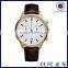 Popular 2035 movement mens leather large wrists watch