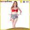 Trendy red and leopard ladies bikini hot sexy very young models girl bikini