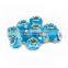 Hot Selling Facted Lampwork 10 pcs Aqua Color Glass Beads Loose Beads