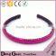 2016 new design elastic hair bands hair accessories white dot bow headband indian flower