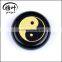 Natural Semi precious Stones Engraved Yin Yang Round Palm Stone
