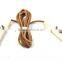 High-grade solid wood handle cowhide jump rope