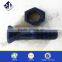 Main product plow bolt Grade 10.9 black finished plow bolt Flat head countersunk bolt
