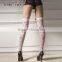 sexy cute over the knee socks red white bowknot women young girls socks cheap