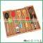 Bamboo Drawer Flatware Organizer With MDF Base
