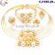 CJ1185-5 Best seling fashion good quality 18k dubai gold jewelry set for wedding