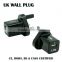 UK wall adapter USB switch for mobiles phones and E cig