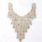 crystal rhinestone neck trim neckline handmade appilque for garment