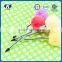 2016 Promotion plastic fluff ballpen with plastic cap for kids