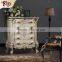 hand carved wood antique chest - home furniture