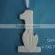 White Ceramic numbers Christmas decoration indoor