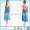 Fashion Design American Style Stripy With Spaghetti Strap COLORFUL Design Casual Dress
