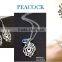 Fashion metal peacock pendant neckalce with earring and braceletjewelry set ,Customized Colors or LOGO and OEM design accept