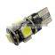 White Canbus Error Free Car T10 LED 5-smd Wedge Light Bulb W5W 194 168 2825
