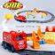 Funny plastic b o railway car with light and music