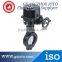 Made in china D341F4-10 Pneumatic Worm drive fluorine-butterfly electric actuator butterfly valve
