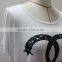 new fashion t shirt printed front cut out back new yoke new feeling clothing