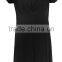 V neck Maternity dress half sleeves and pleated bust