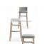 Simple Bar Chair Design White Wooden Bar Stool YC7046