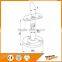 Yekalon A3097--A30100 stainless steel railing handrail fitting--wall base