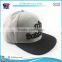 2016 fashion two tone custom acrylic snapback cap