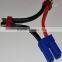 EC5 Male To Deans Style T Plug Female Series Adapter With 12awg Wire