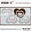 funky heart Silicone chocolate mold, new arrivals chocolate decorating tools silicone mold
