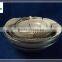 5 nesting bowls in one set glass bowls with color lid