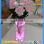 Rechargeable Single Color 4inch Square LED Vase Light Base for Event Decoration