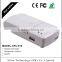 white mini universal external laptop battery charger