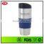 Stainless steel 16 oz thermal car auto tumbler with lid and TPR