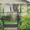  China Wholesale Wrought Iron Walk Gate, Forged Double Arched Iron Driveway Gate