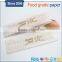 Food grade approved eco material custom logo print white kraft paper bag for bread