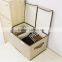 Coffee Oxford Large Clothes Book Container Organizer Box ,Polyster Folding Storage Box Cube with Lid