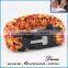 Multifunction Firestarter Flint Wholesale Woven Braided 550 Paracord Survival Bracelet