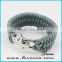 Strong weaves Top metal ajust shackle for paracord bracelet with Logo